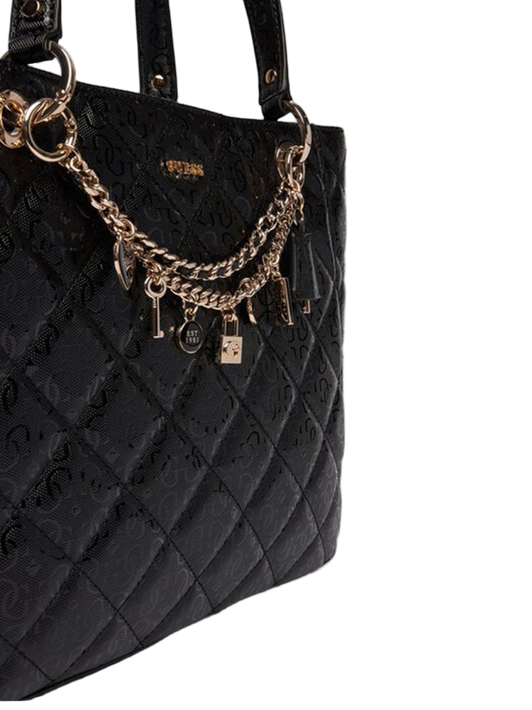 Guess 100% Polyurethane tote bag in black