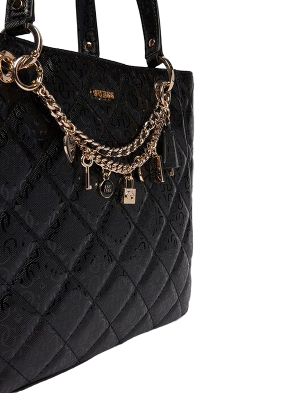 Guess 100% Polyurethane tote bag in black