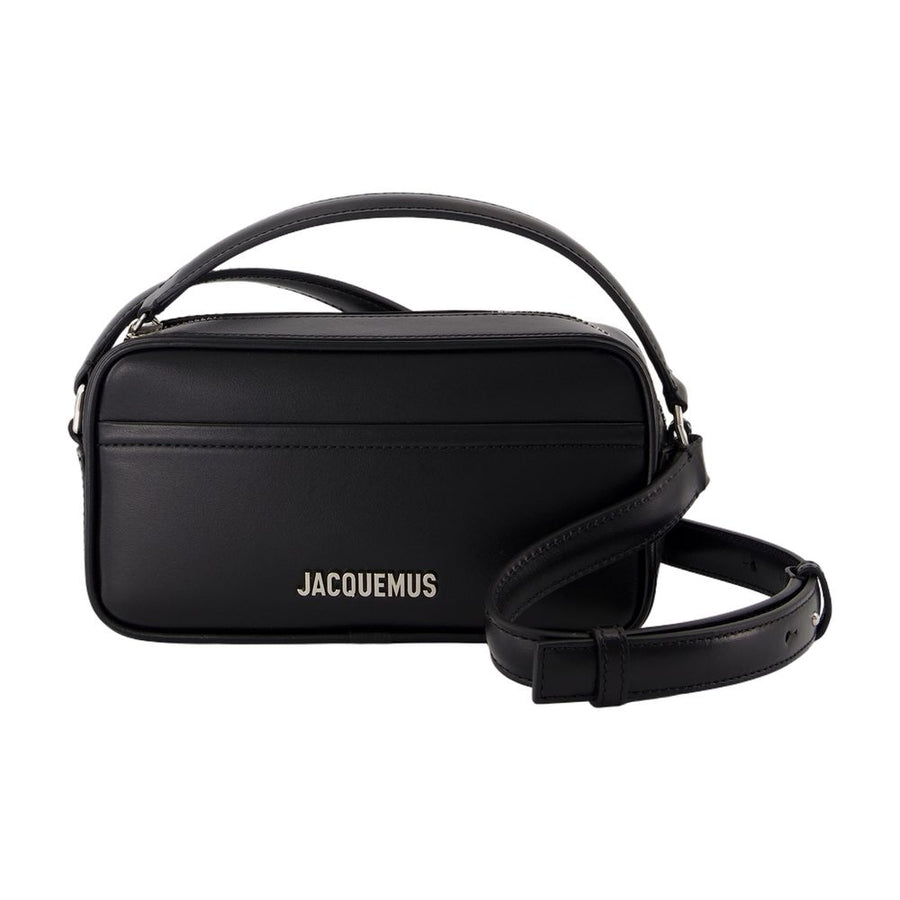 Jacquemus Leather crossbody bag in black