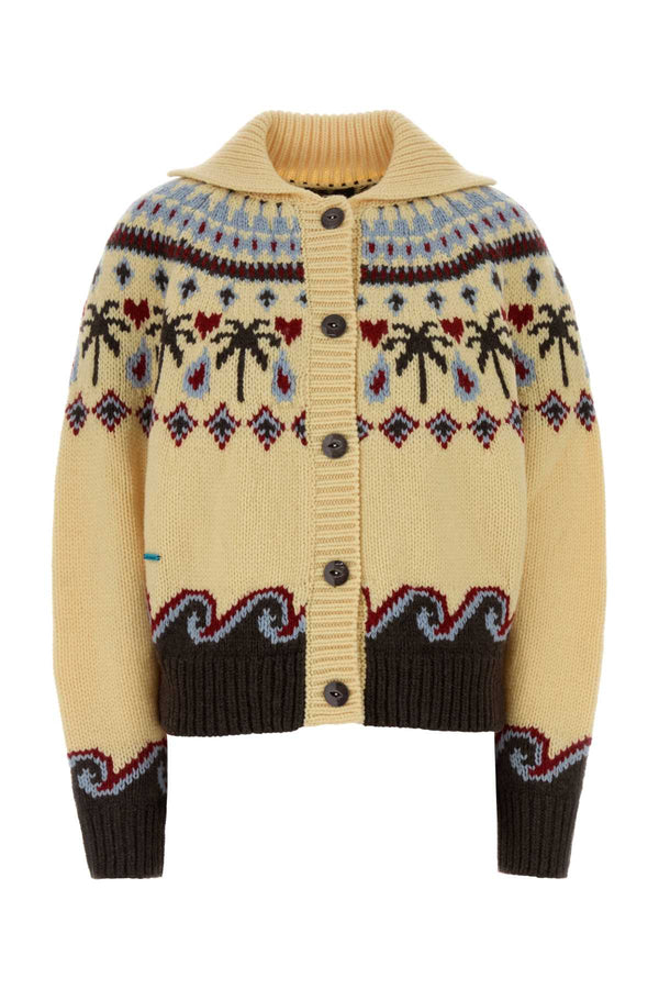 Embroidered Wool Sweet Winter Cardigan Sunlightmulticolor Exterior: Virgin Giacche E Gilet