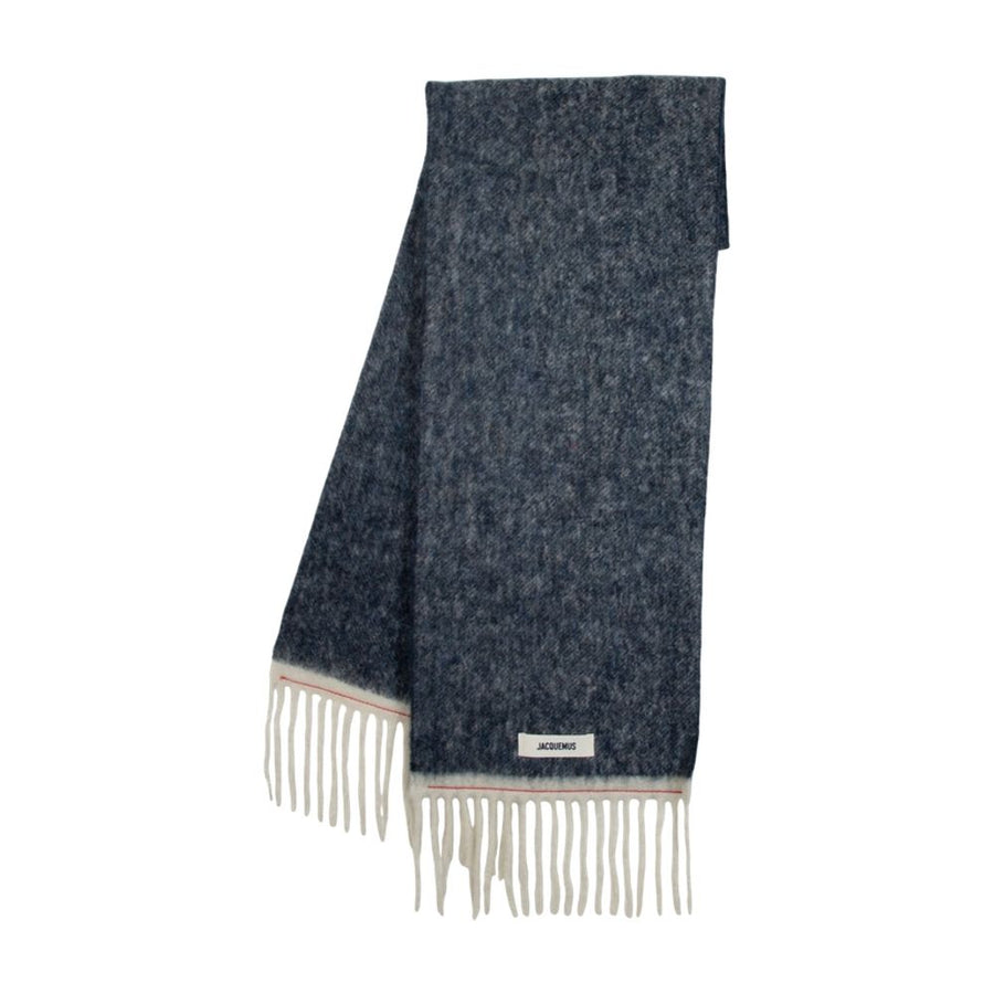 Jacquemus wool scarf in navy