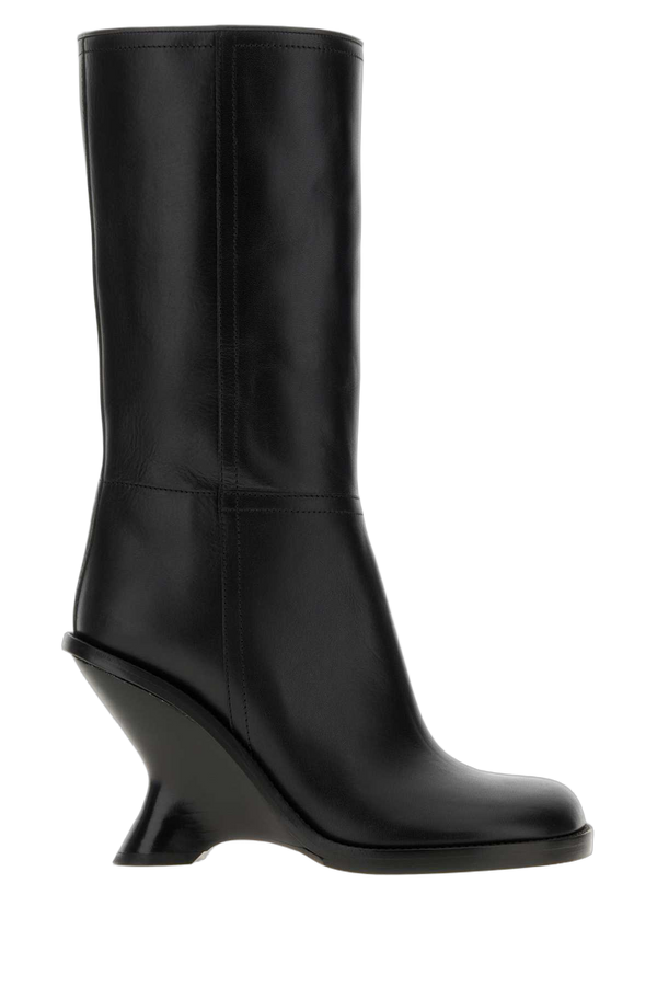 Dries Van Noten Exterior: 100% Calf boot in black