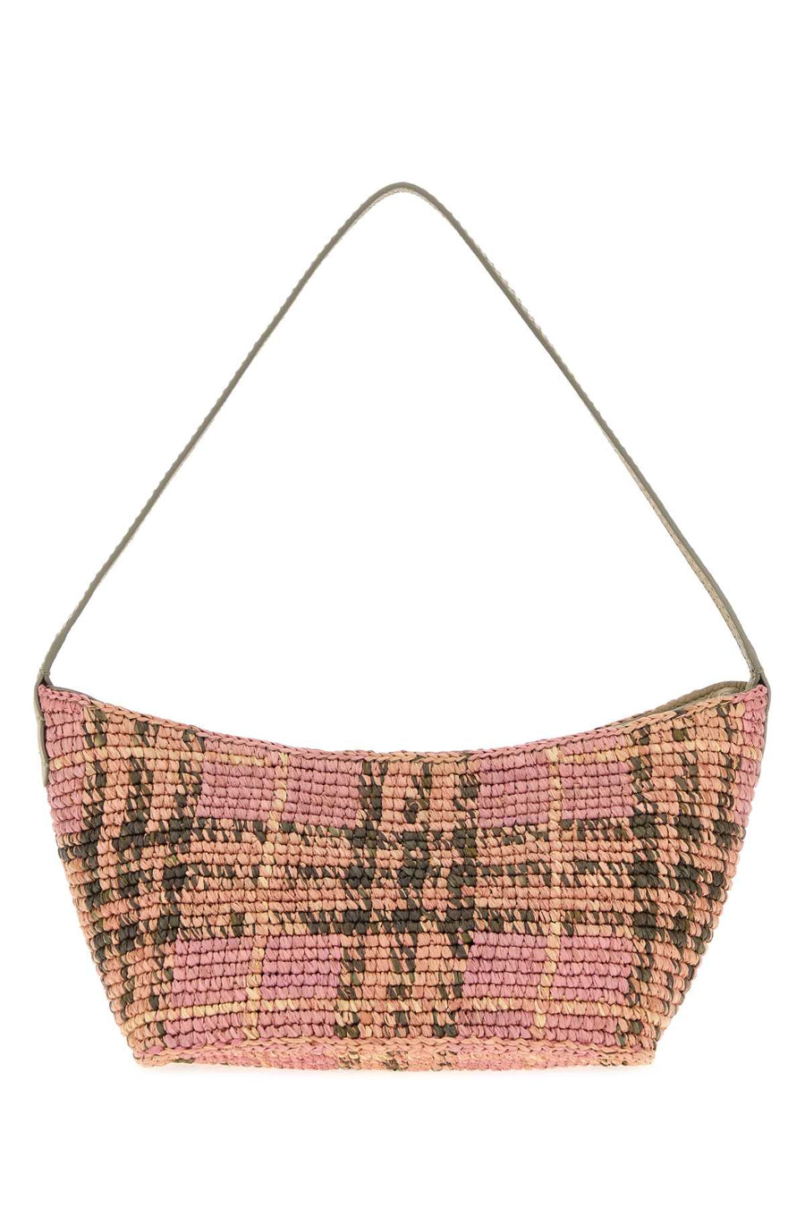 Embroidered Raffia Mini Margate Shoulder Bag Pink Borse A Mano