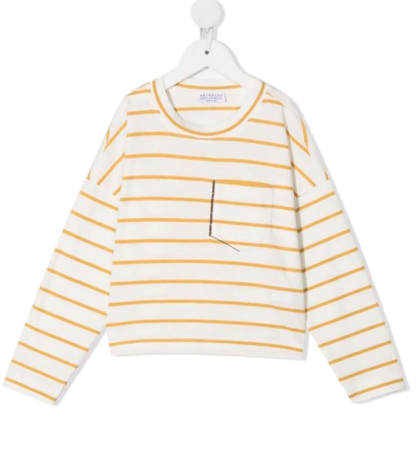 Brunello Cucinelli Cotton 100% t-shirt in ivory
