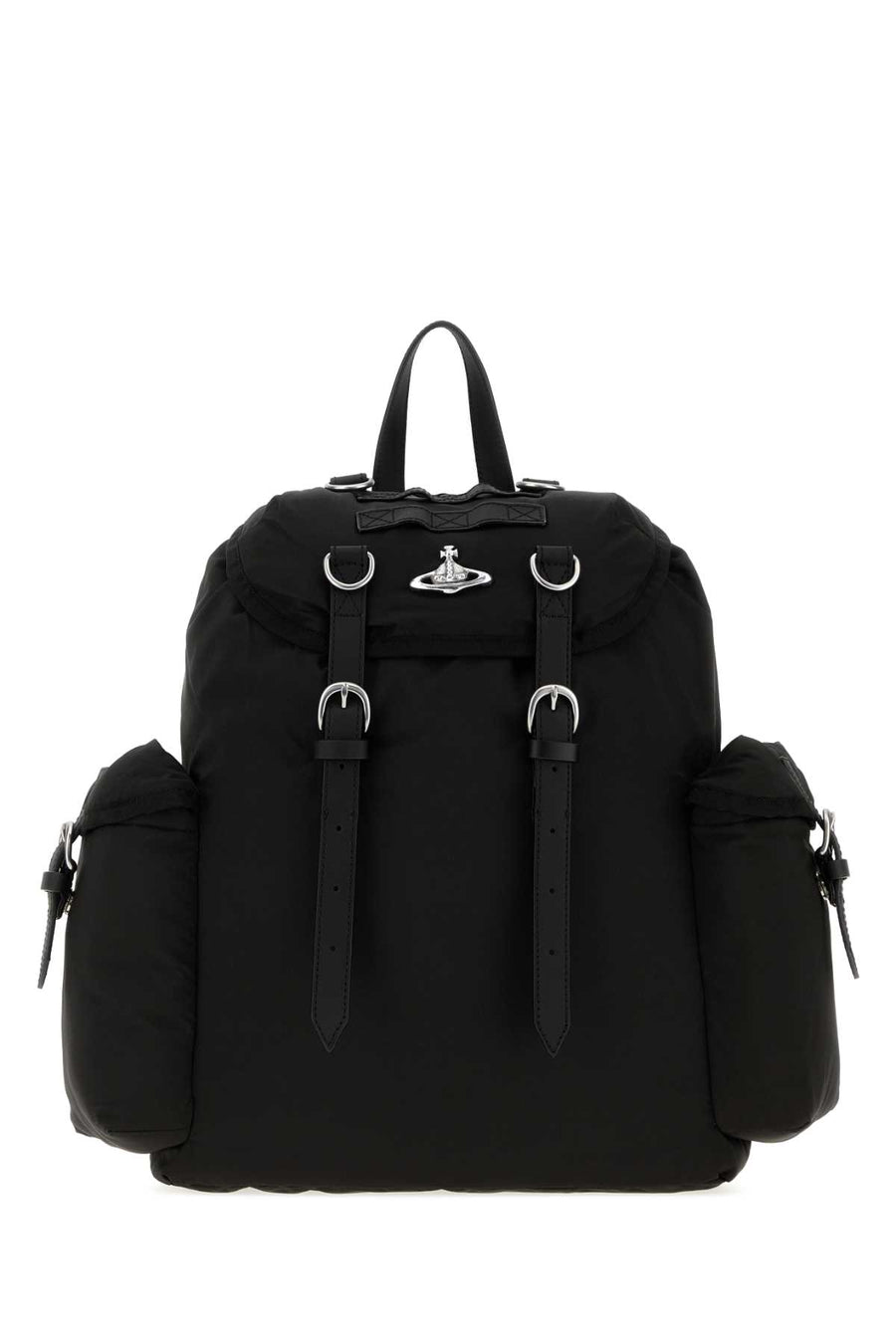 Black Fabric Highland Backpack Blacksilverhw Borse A Mano