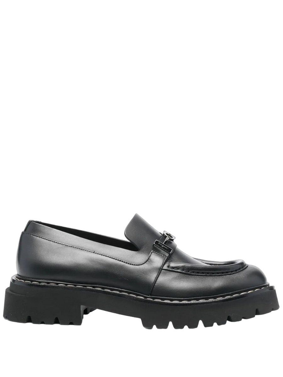 Ferragamo Leather loafer in black