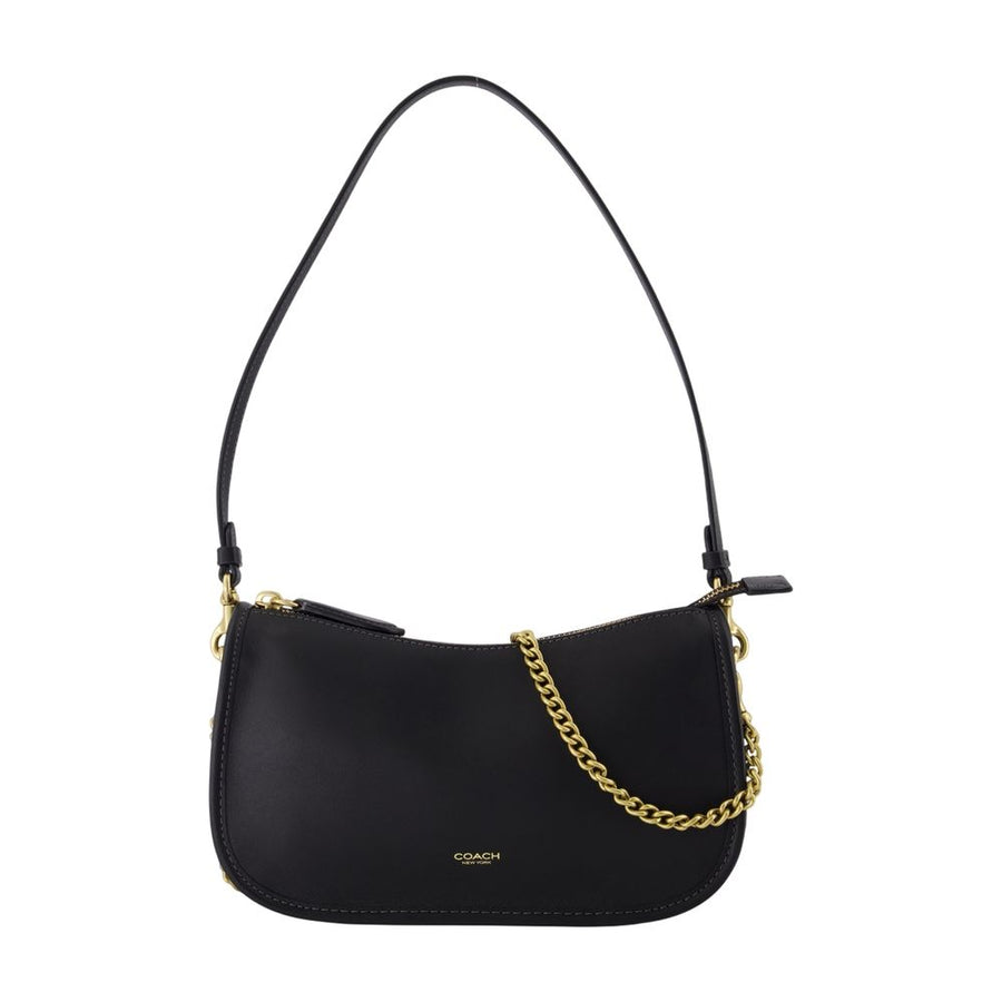 Coach Cowhide shoulder bag in black