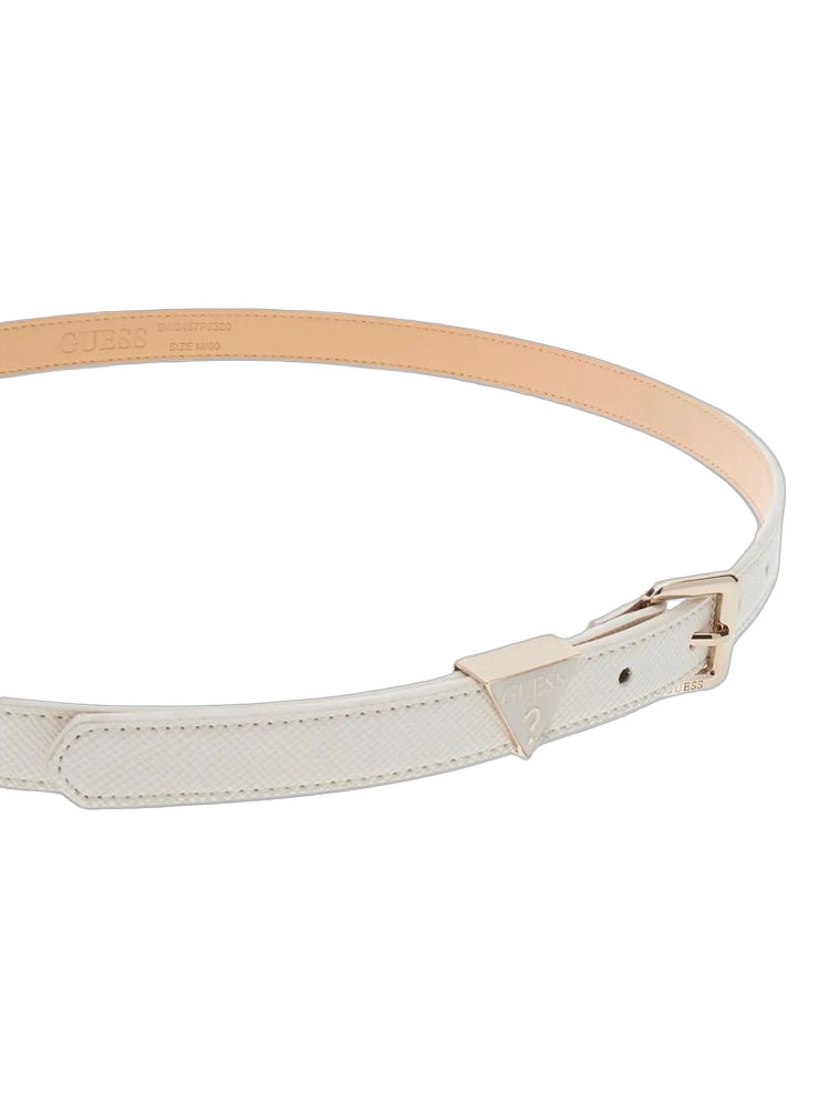 Guess 100% Polyester belt in white