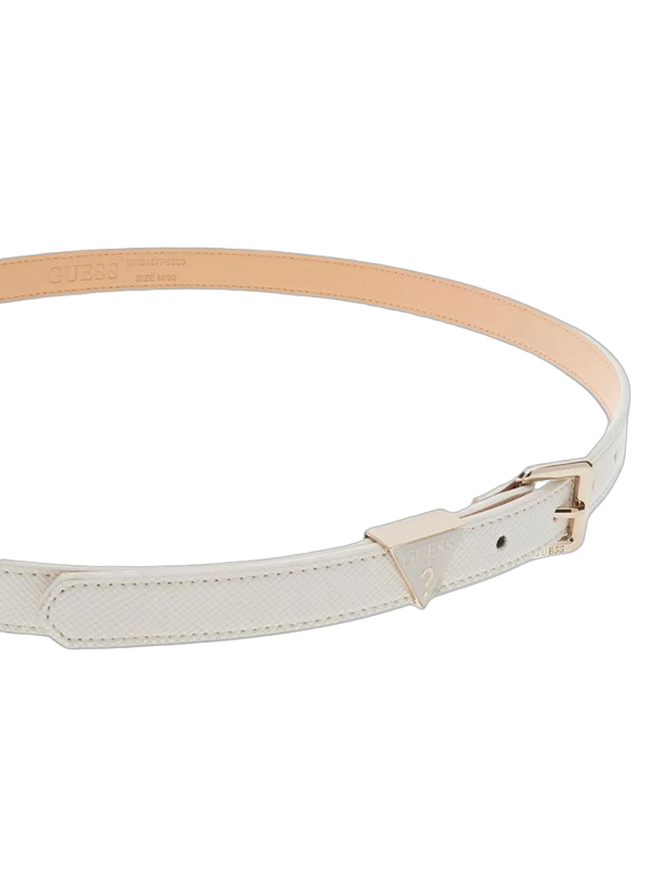 Guess 100% Polyester belt in white