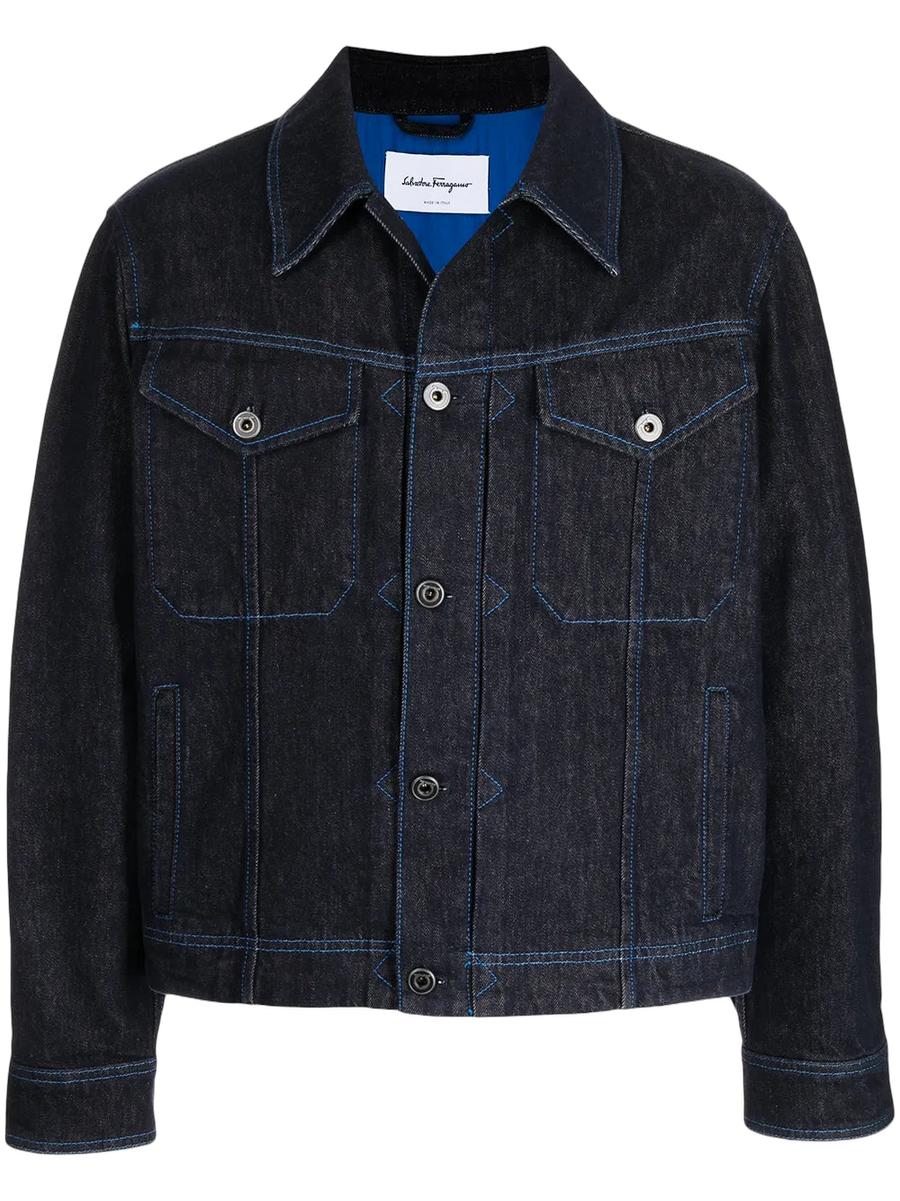 Ferragamo Denim jacket in black