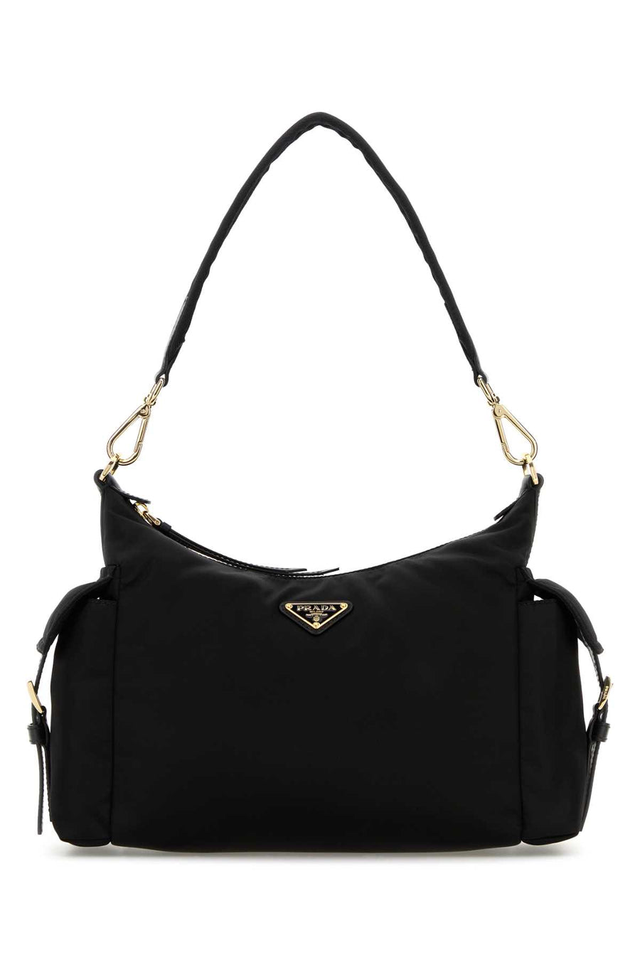 Prada 100% recycled nylon shoulder bag in black
