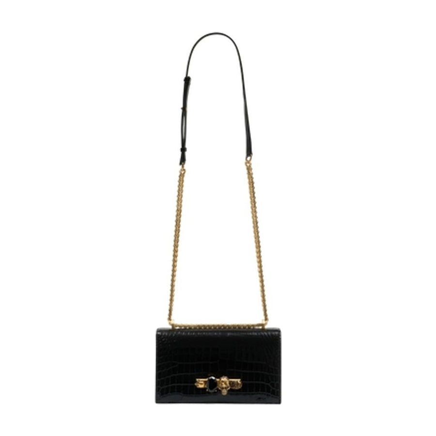 Alexander McQueen calfskin crossbody bag in black