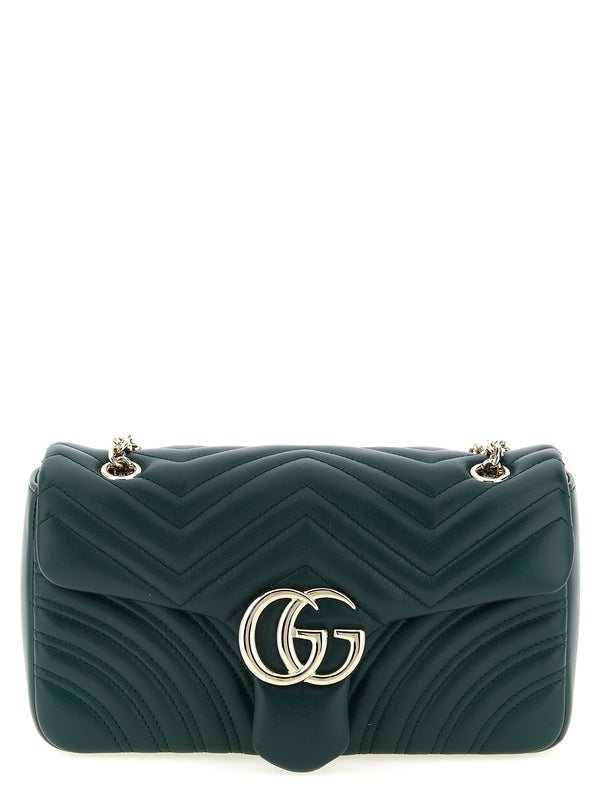 Gucci 100% lamb leather shoulder bag in green