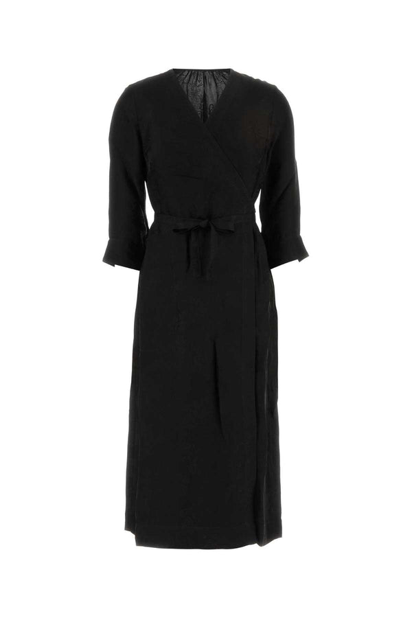 Black Viscose Blend Anthea Dress Exterior: Cupro Abiti