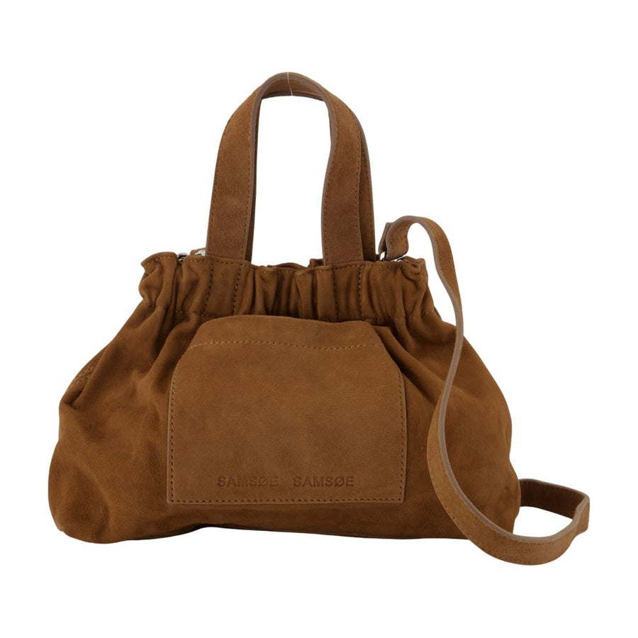 SamsøE SamsøE Leather shoulder bag in brown