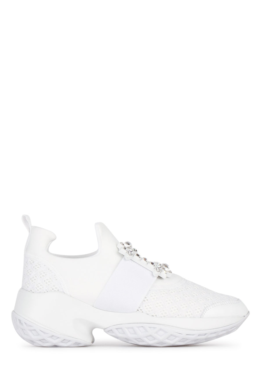 Roger Vivier Strass 55% polyester sneaker in white