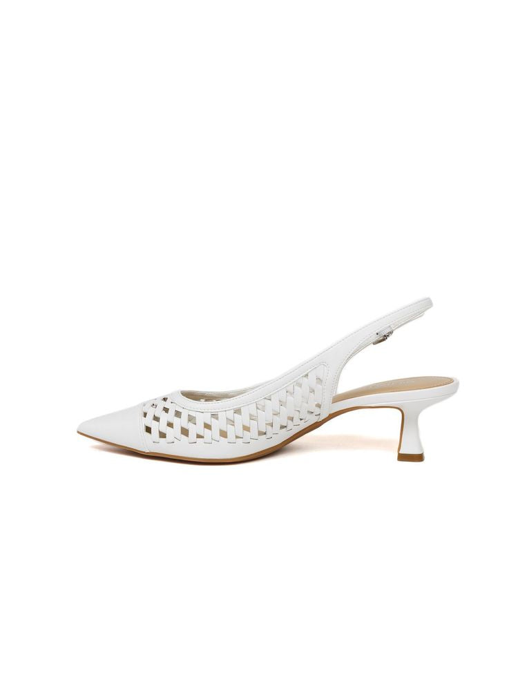 Michael Kors slingback heel in white