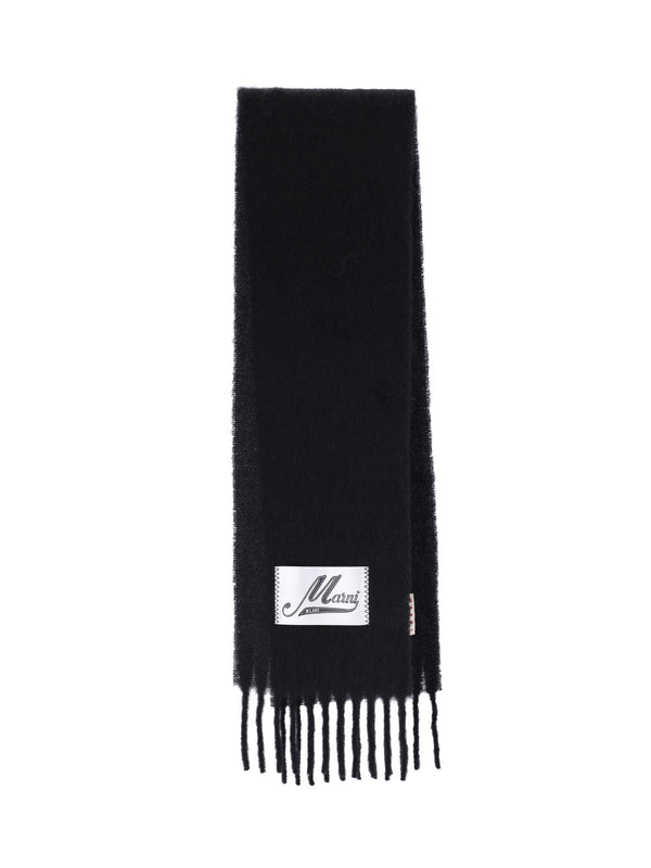 Marni 80% Alpaca scarf in black