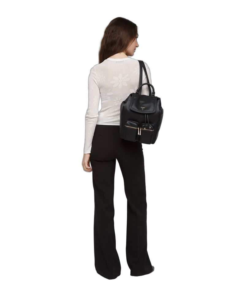 Guess 100% Polyurethane backpack in black