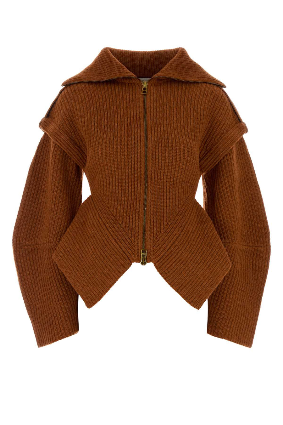 Copper Wool Blend Valiant Cardigan Rust Exterior: Nylon Maglieria