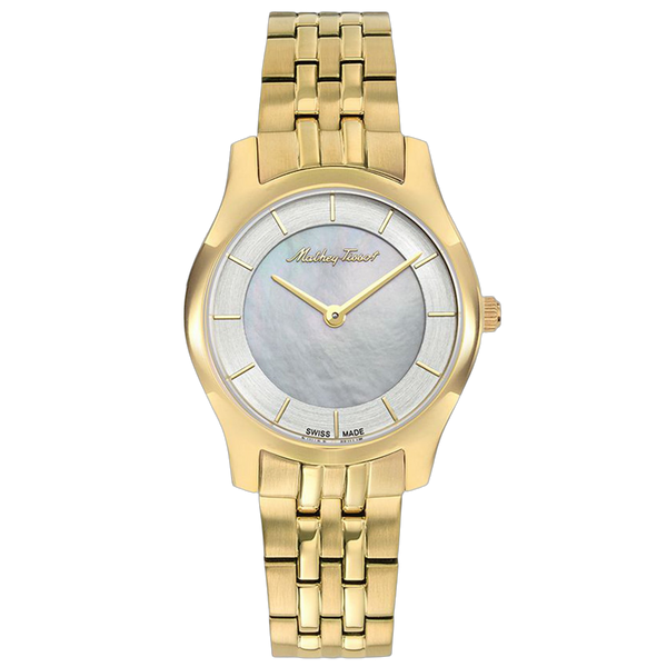 Mathey Tissot Stainless steel case watch in gold