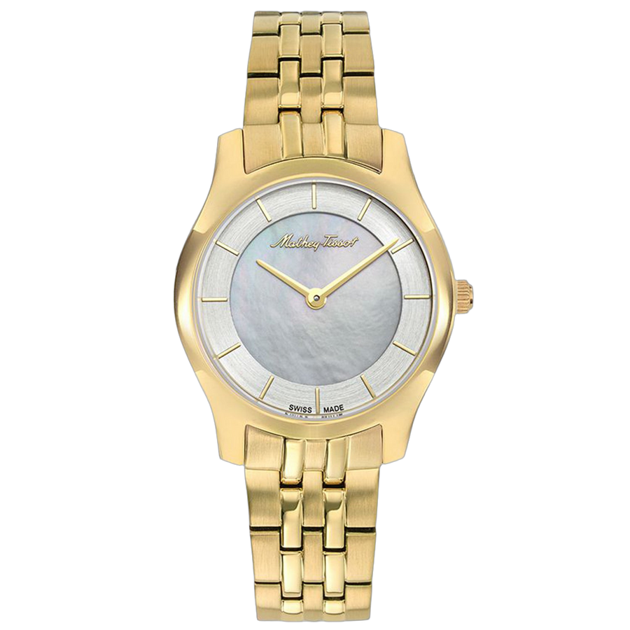 Mathey Tissot Stainless steel case watch in gold