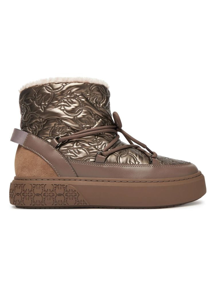 Pinko 73% Polyester boot in brown
