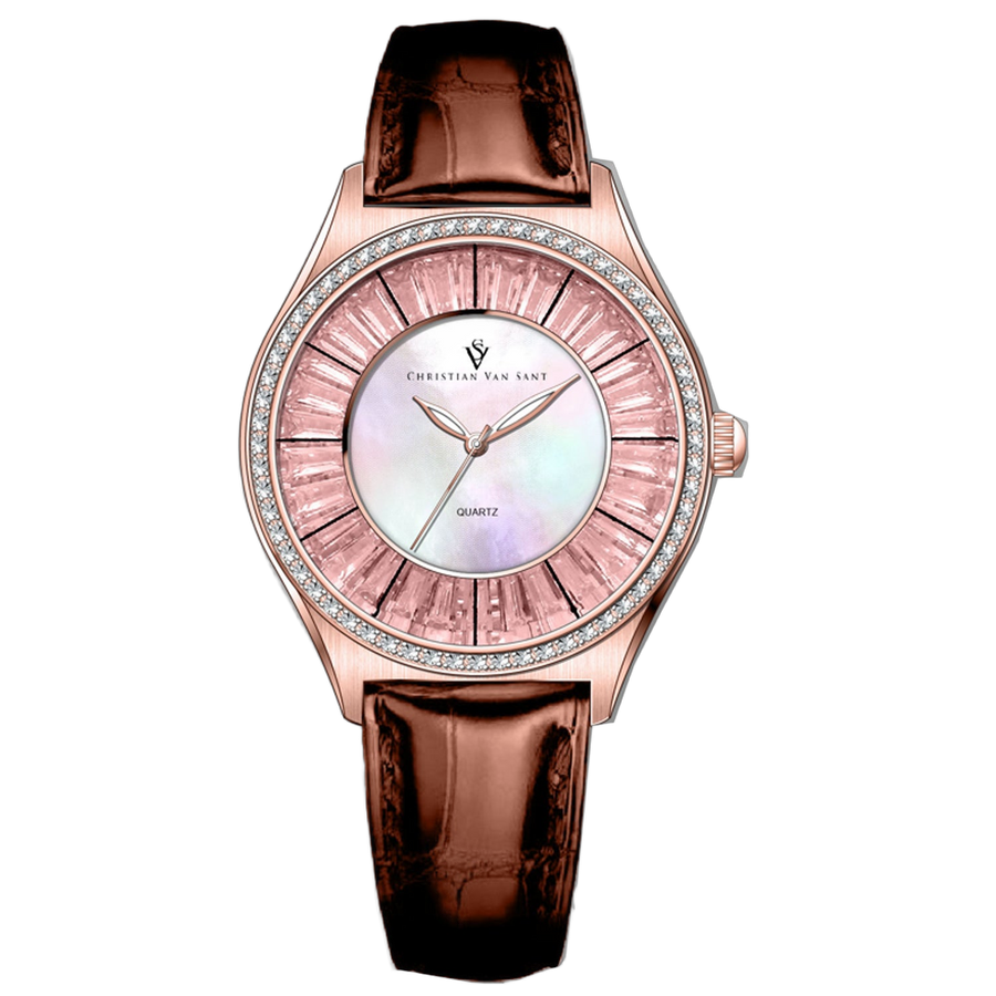 Christian Van Sant Stainless steel case watch in rose gold