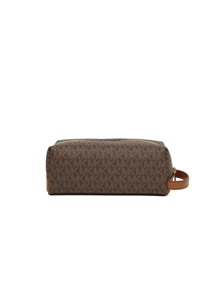 Michael Kors 100% Polyvinyl Chloride travel case in brown