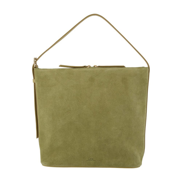A.P.C. Calfskin shoulder bag in green