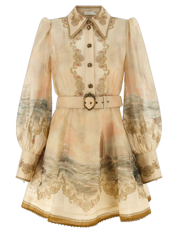 Zimmermann 55% Linen dress in beige
