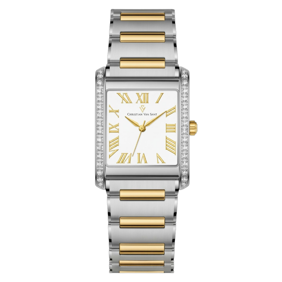 Christian Van Sant Stainless steel case watch in white