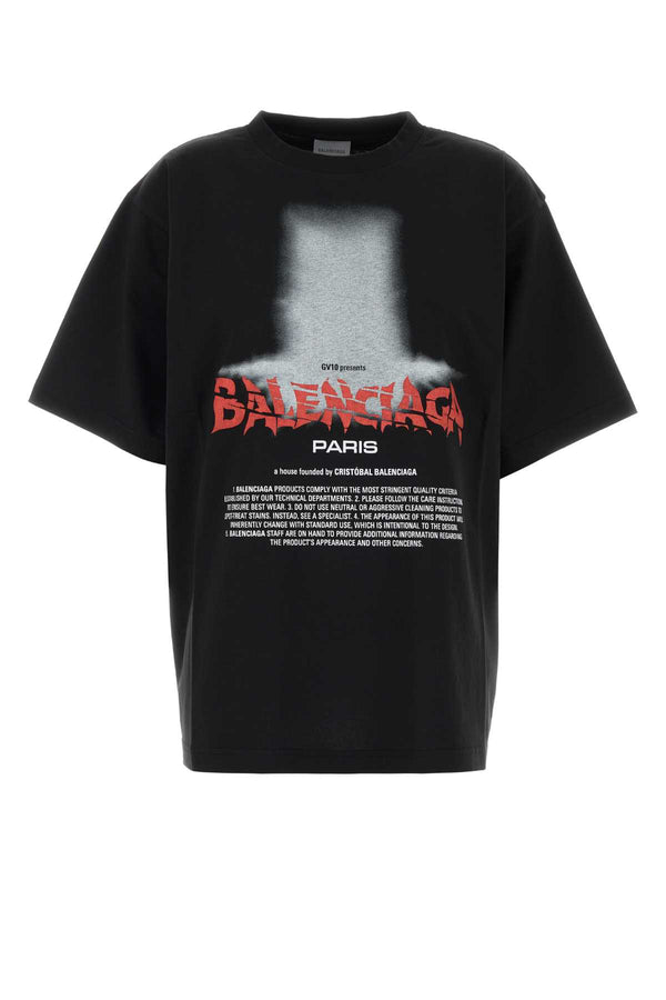 Balenciaga 100% Cotton t-shirt in black