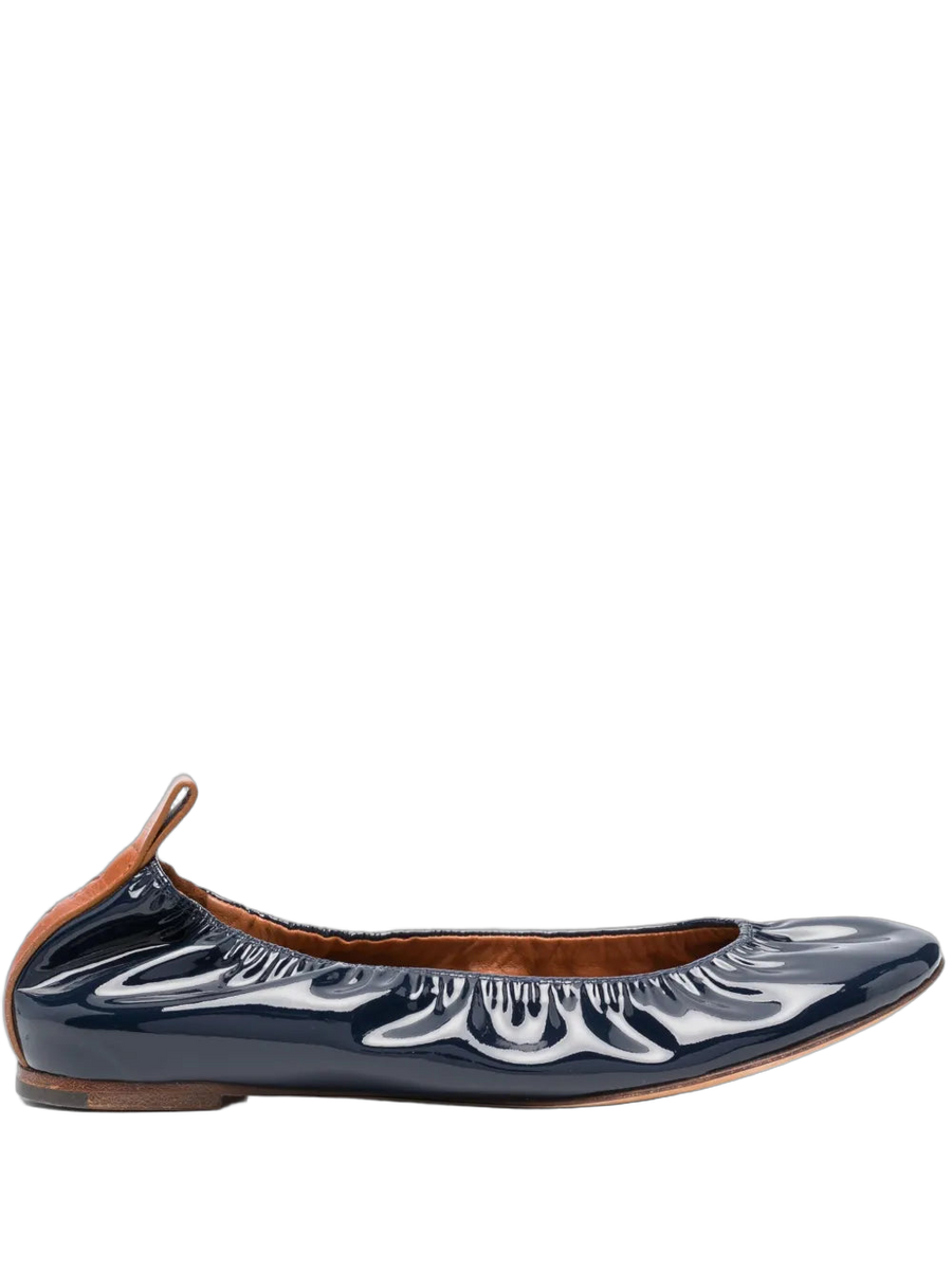 Lanvin ballerina flat in navy