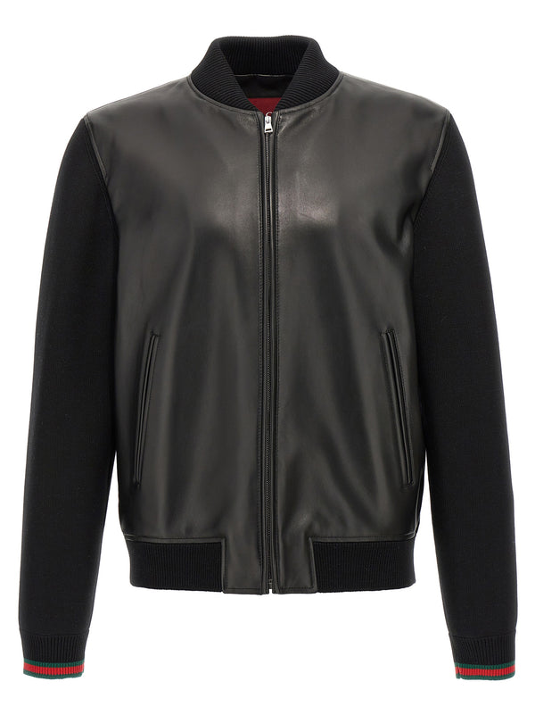 Gucci 100% Lamb Leather jacket in black