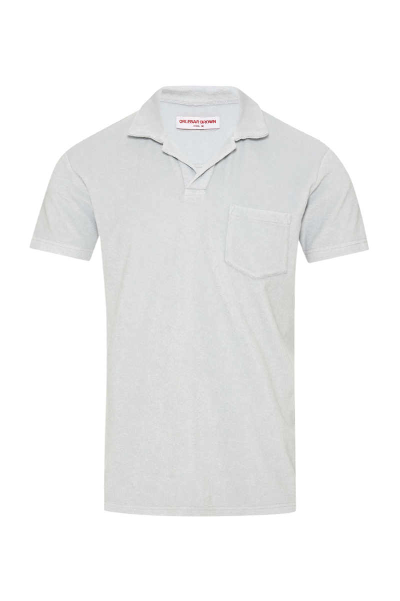 Orlebar Brown 100% cotton polo in gray