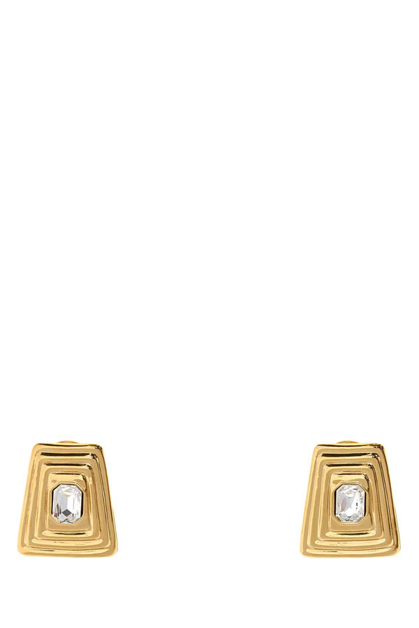 Gold Metal Earrings Crygold Orecchini