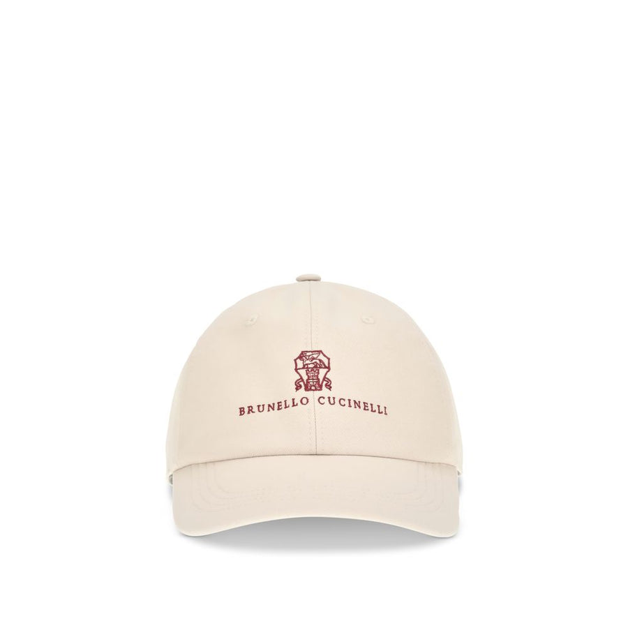 Beige Cotton Cap (baseball Hat)