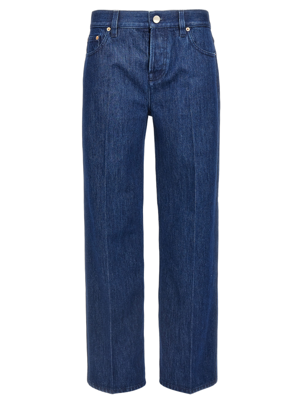Gucci 100% cotton jeans in blue