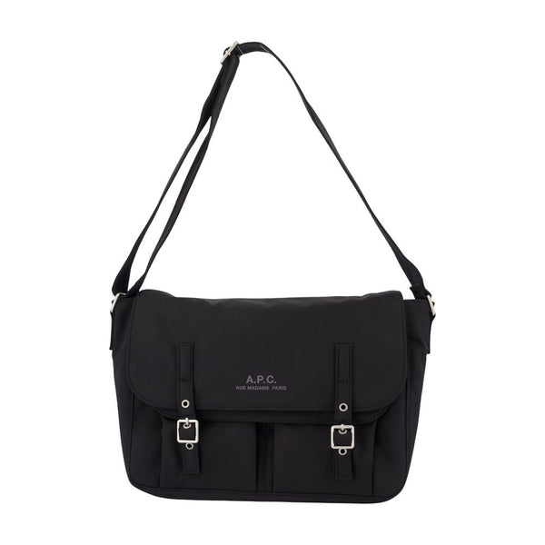 A.P.C. Synthetic crossbody bag in black