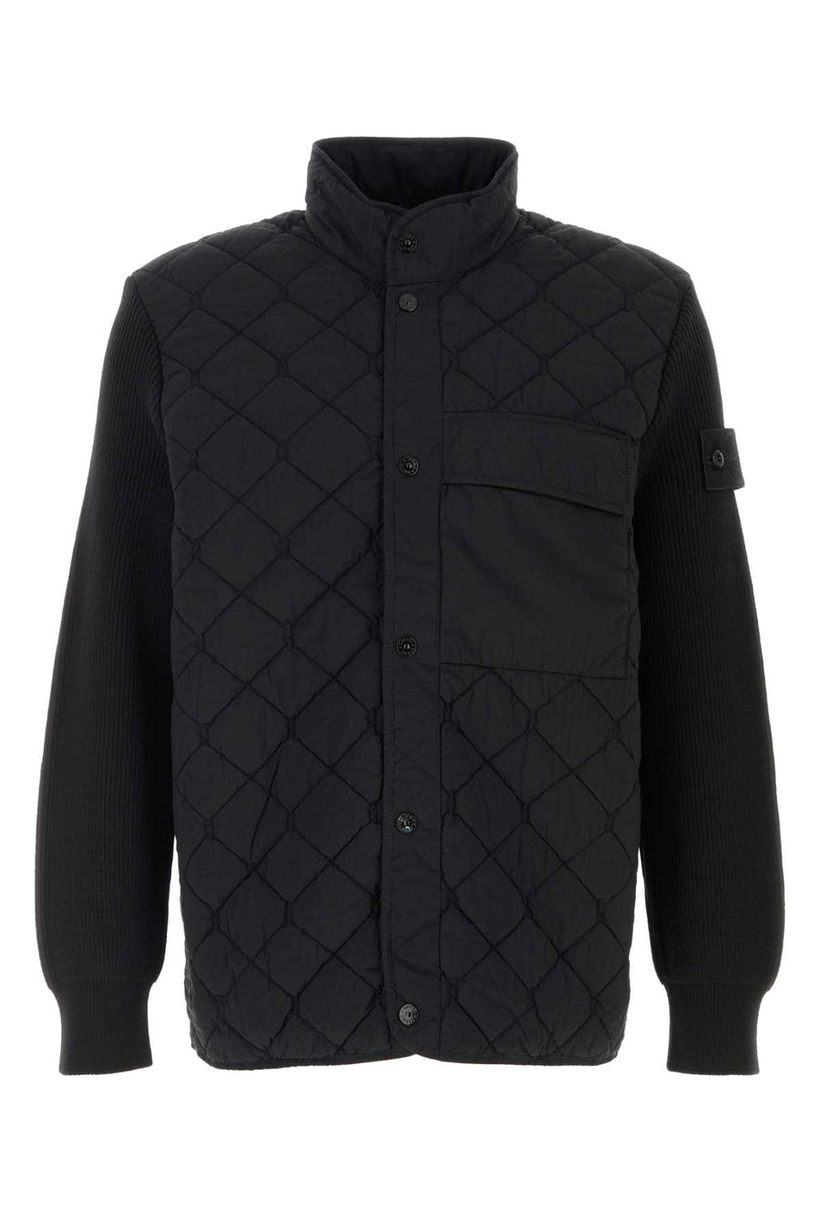 Black Nylon Jacket Giubbini