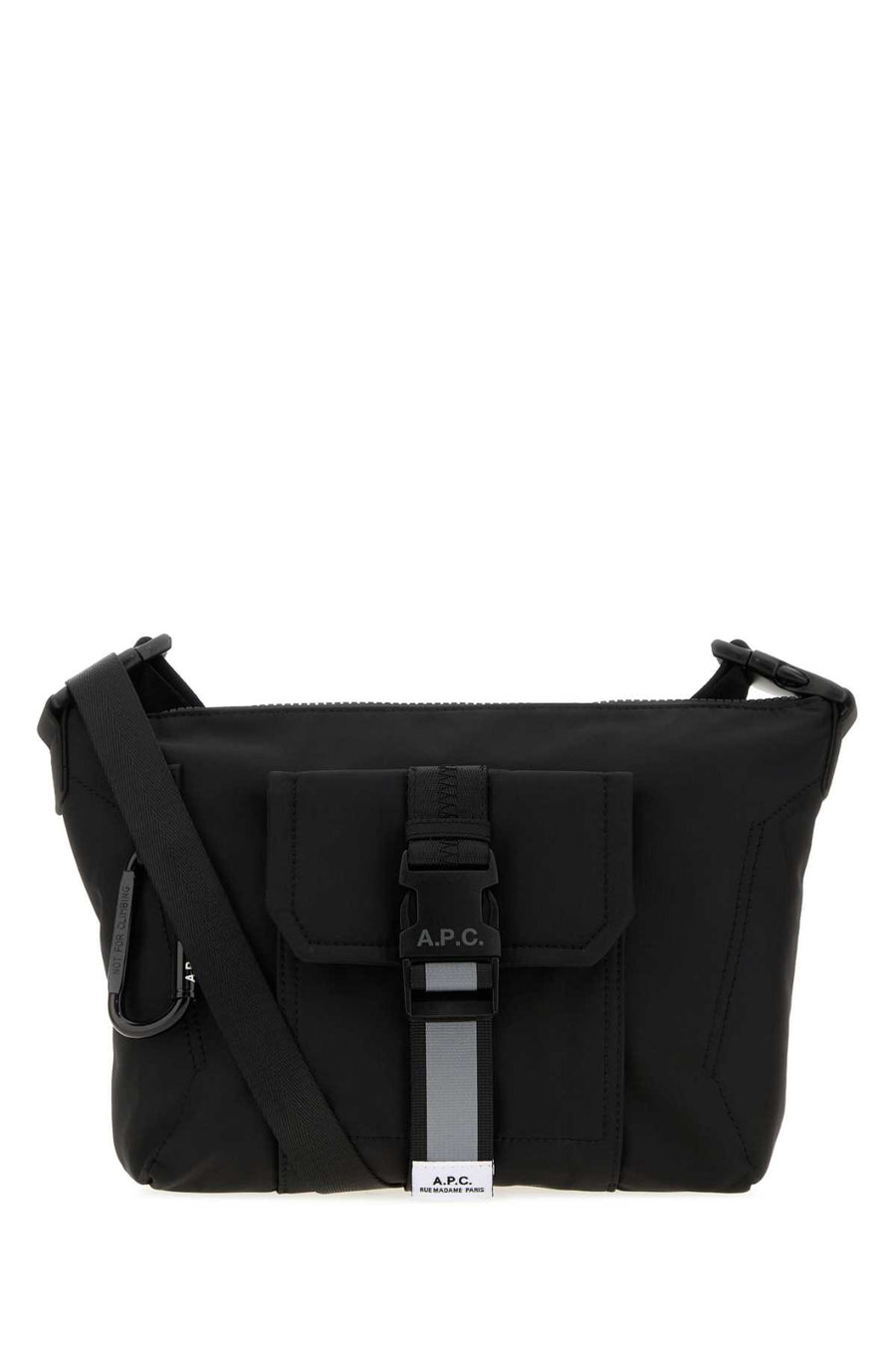 A.P.C. Exterior: 100% Fabric crossbody bag in black
