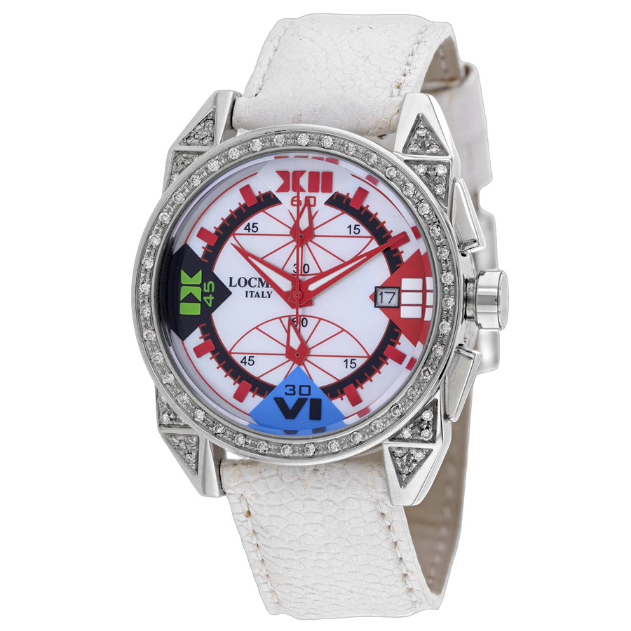 Locman Stainless steel case watch in white