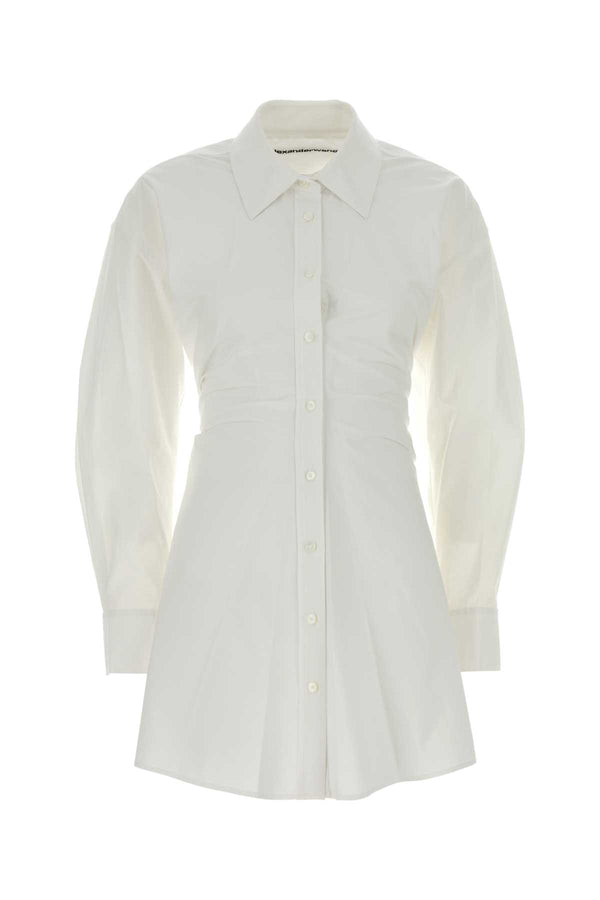 Alexander Wang 96% Cotton 4% Elastane shirt dress in white