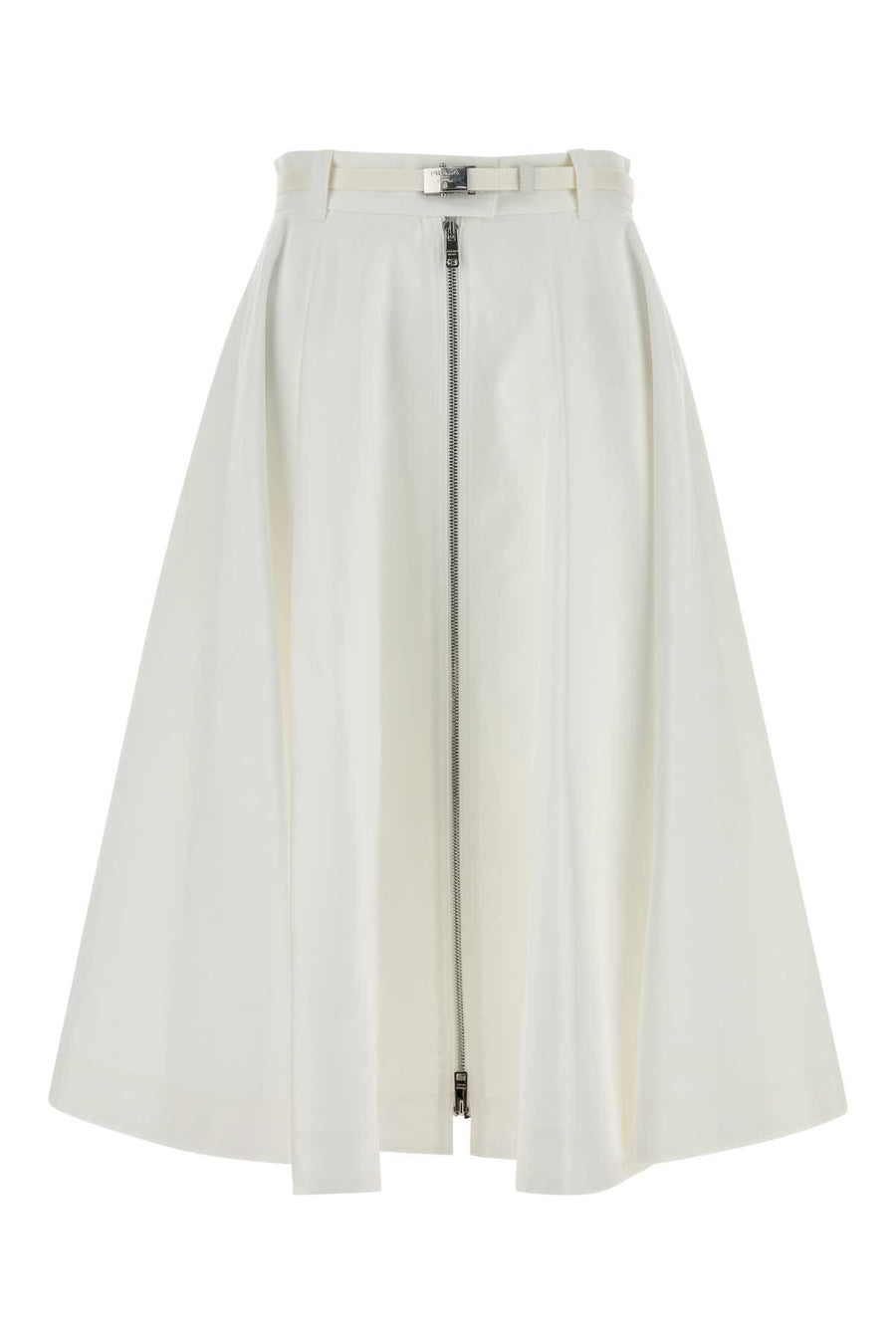 Prada 100% Cotton skirt in white