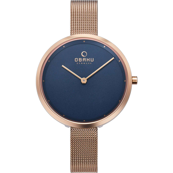 Obaku Stainless steel case watch in blue