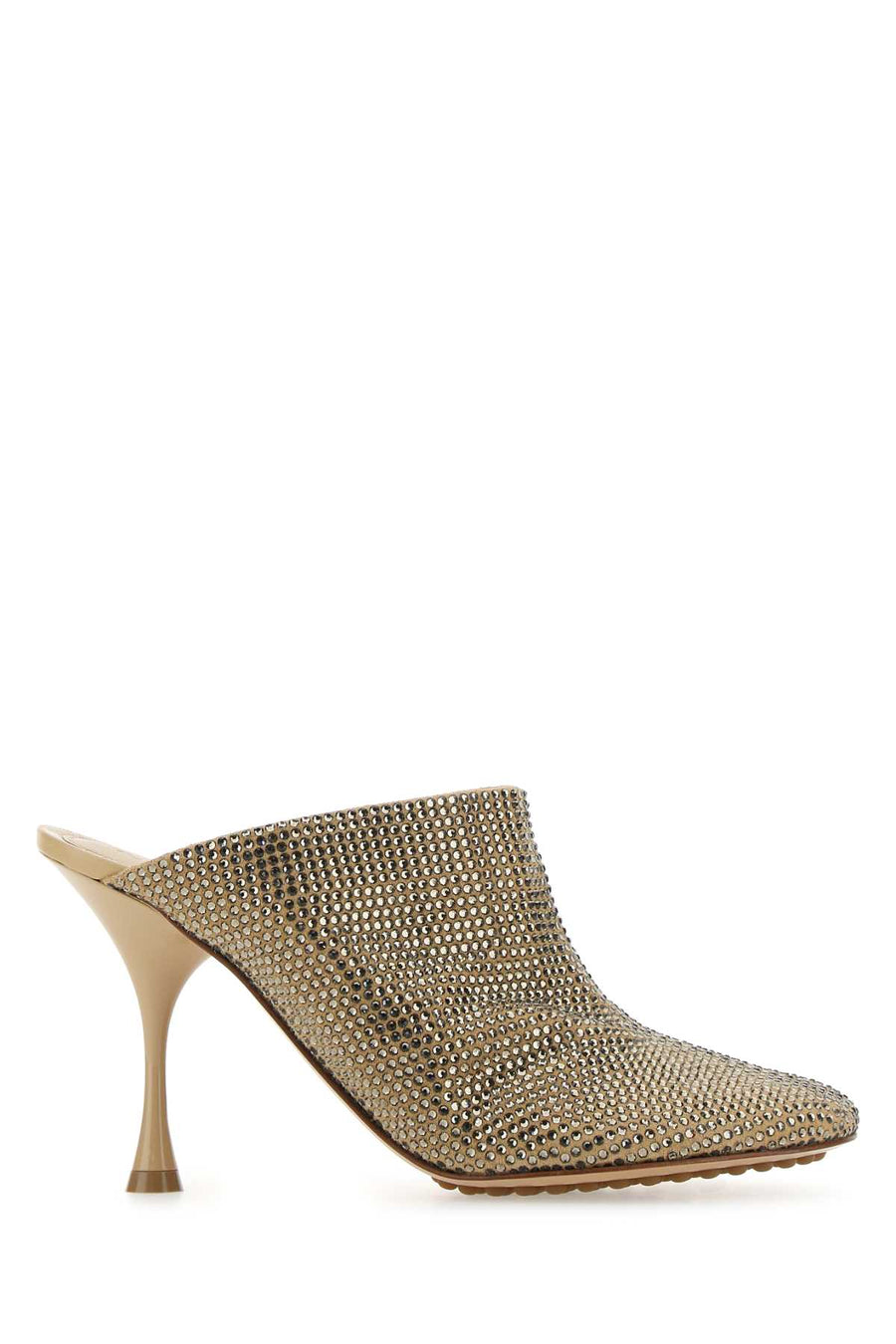 Bottega Veneta Exterior: 100% Ovine leather; Interior: 100% Lamb mule heel in beige