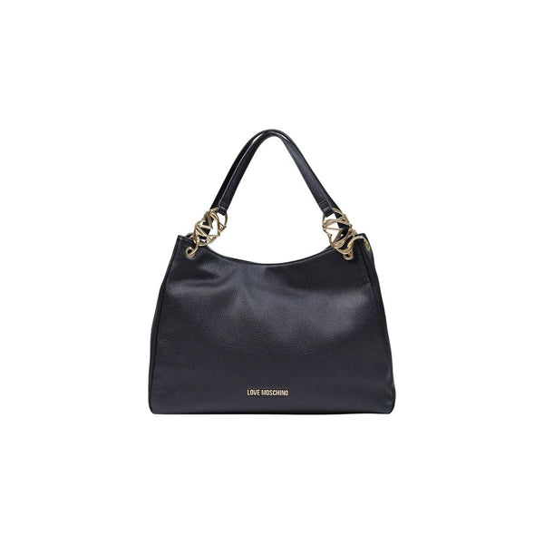 Love Moschino Polyurethane shoulder bag in black