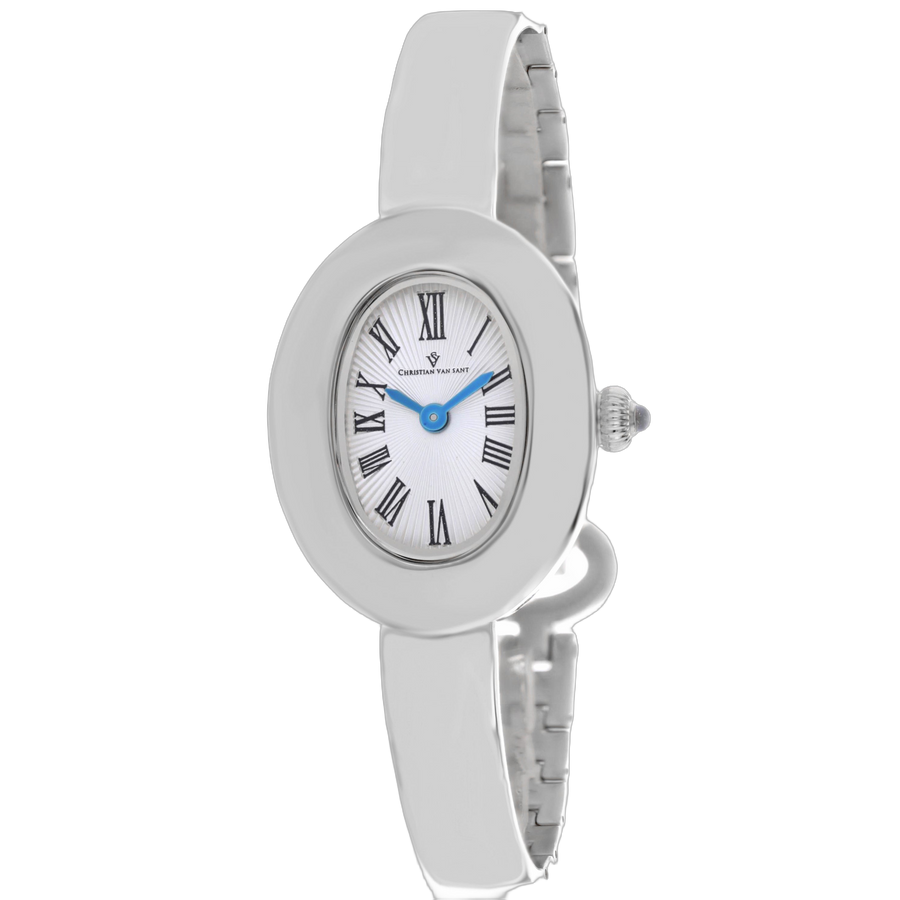 Christian Van Sant Stainless steel case watch in silver