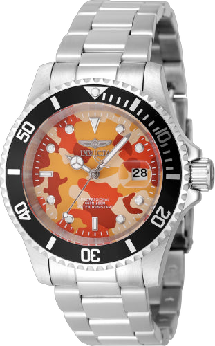 Invicta Stainless steel case watch in orange